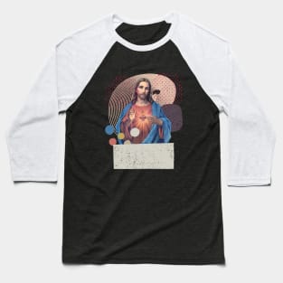 Jesus Abstract Baseball T-Shirt